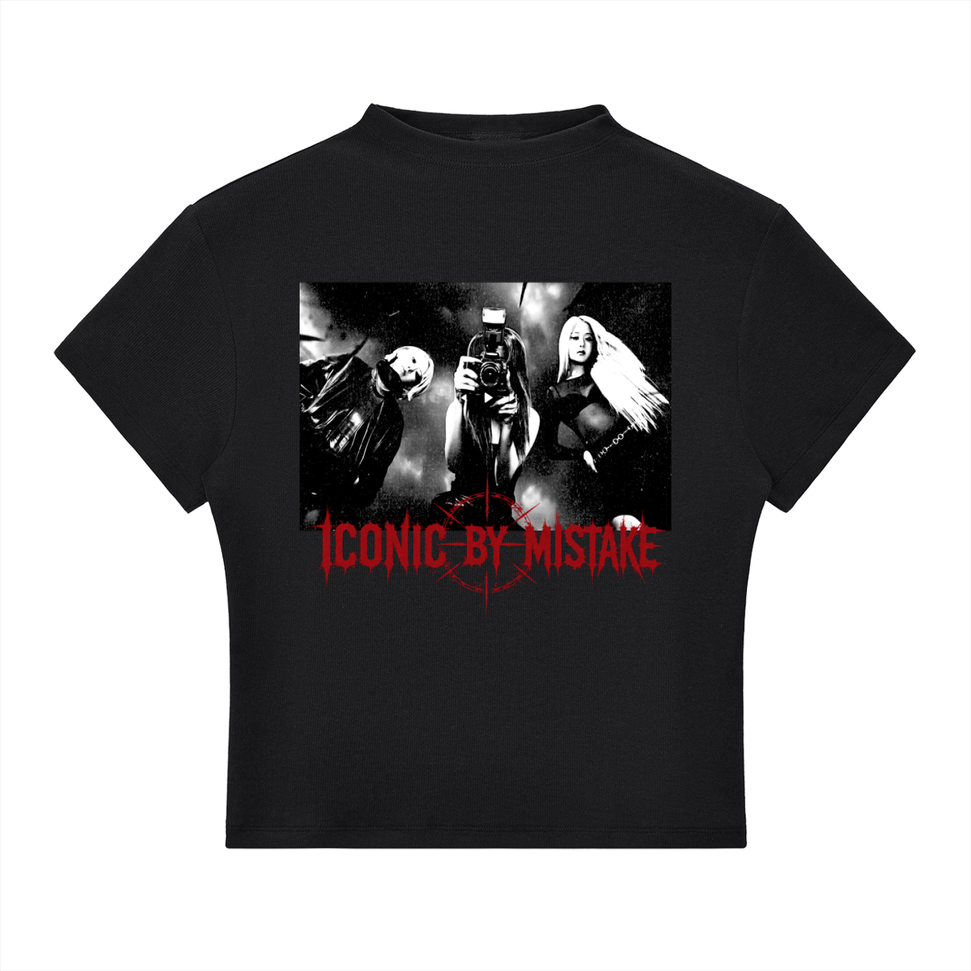ICONIC BY MISTAKE Slim Fit Mock Neck T-Shirt