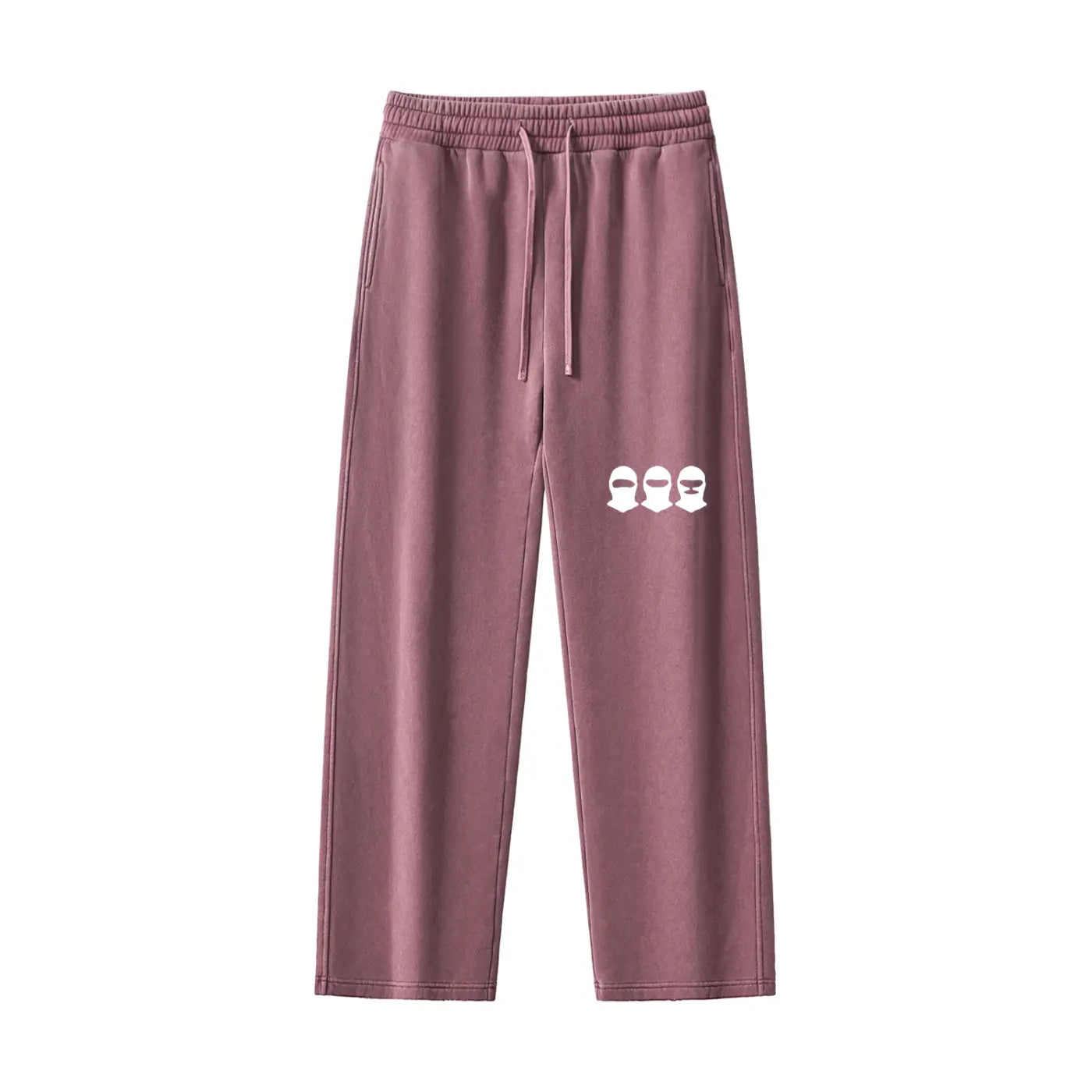 Hooligan Unisex Mid-Waist Drawstring Straight Pants