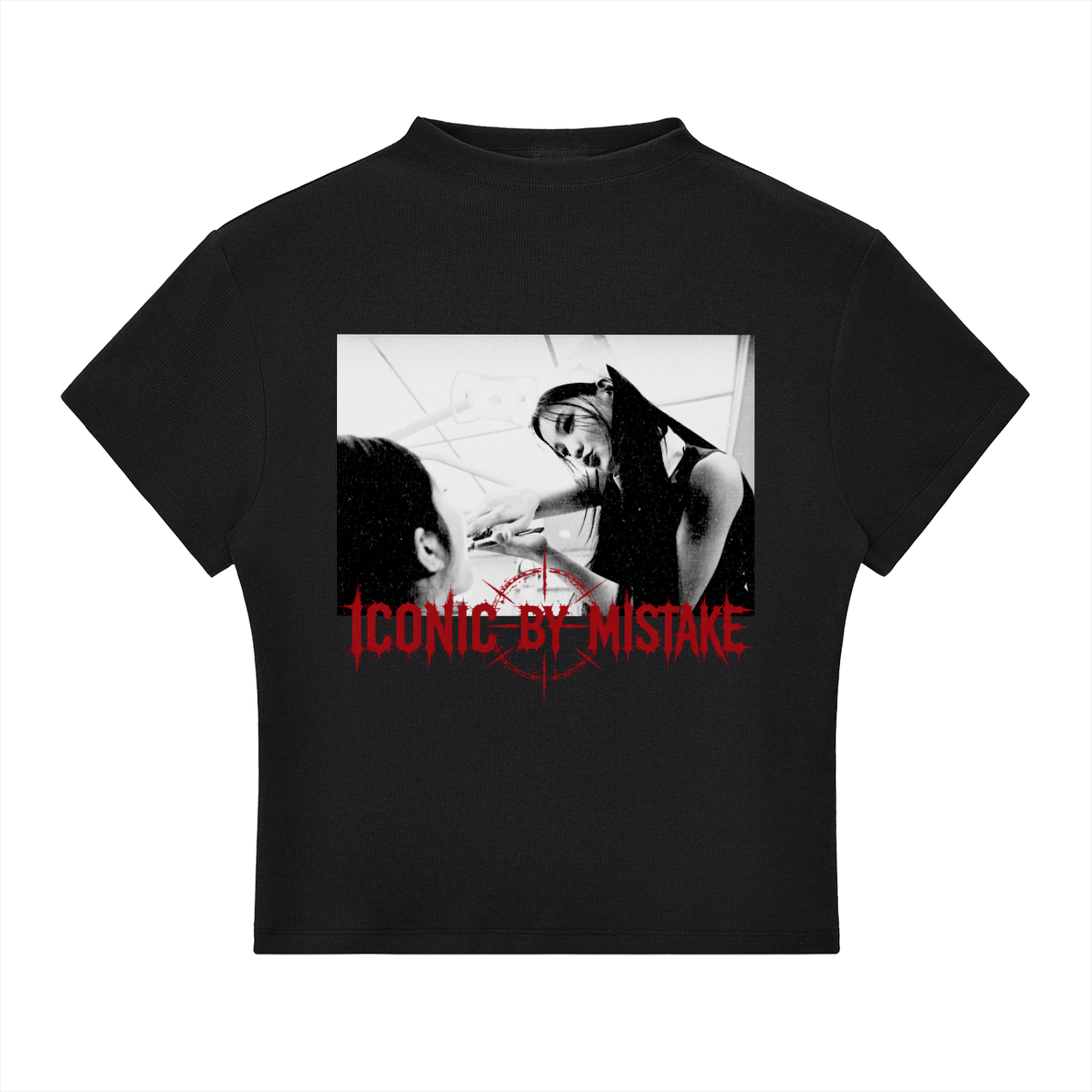 ICONIC BY MISTAKE Slim Fit Mock Neck T-Shirt