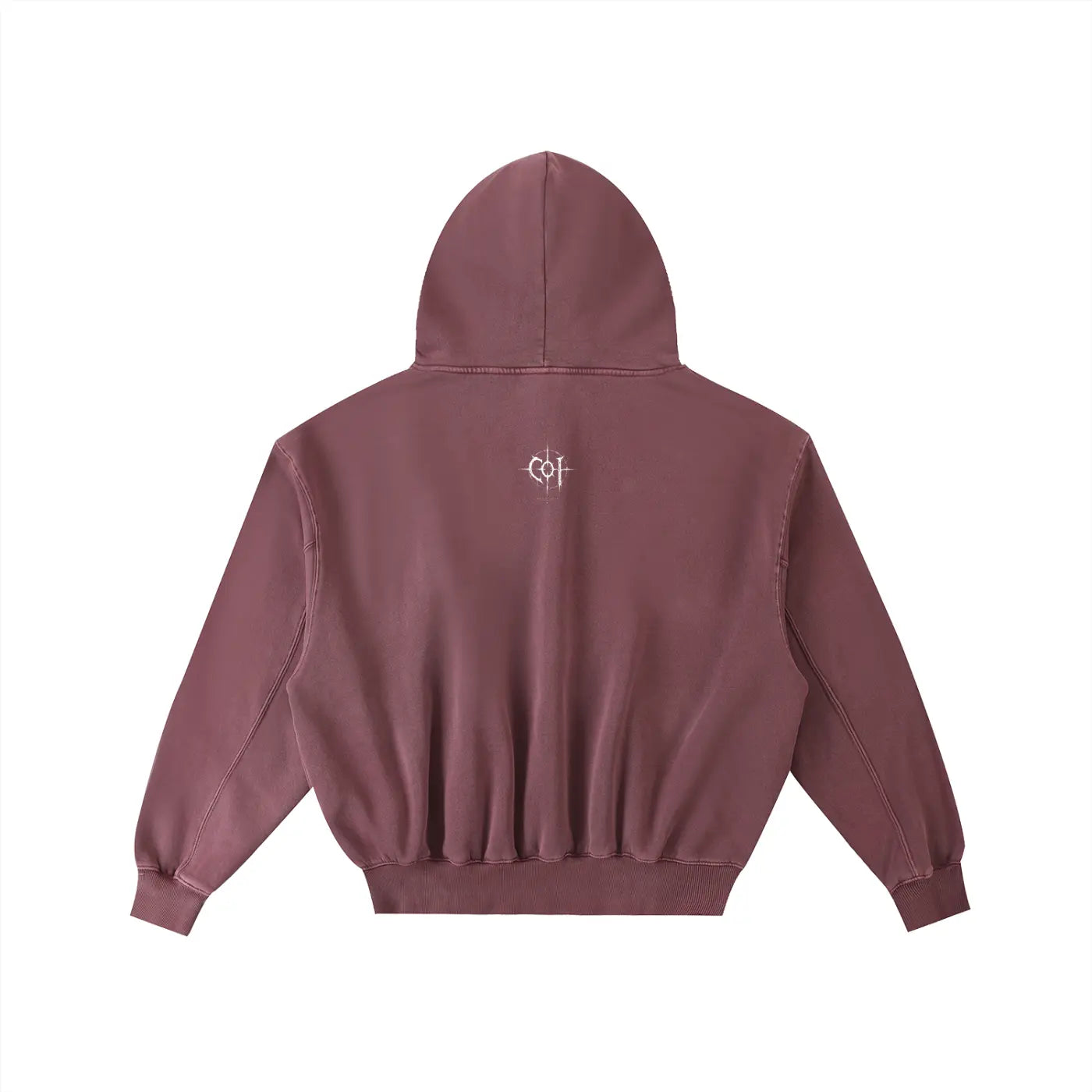 Hooligan Oversized Cropped Washed Hoodie