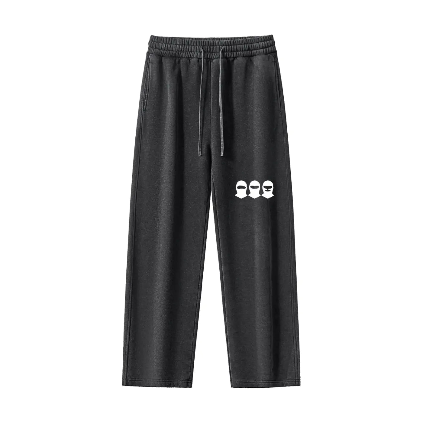 Hooligan Unisex Mid-Waist Drawstring Straight Pants