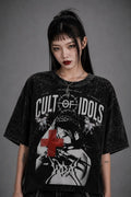 AESPA oversized distressed t-shirt