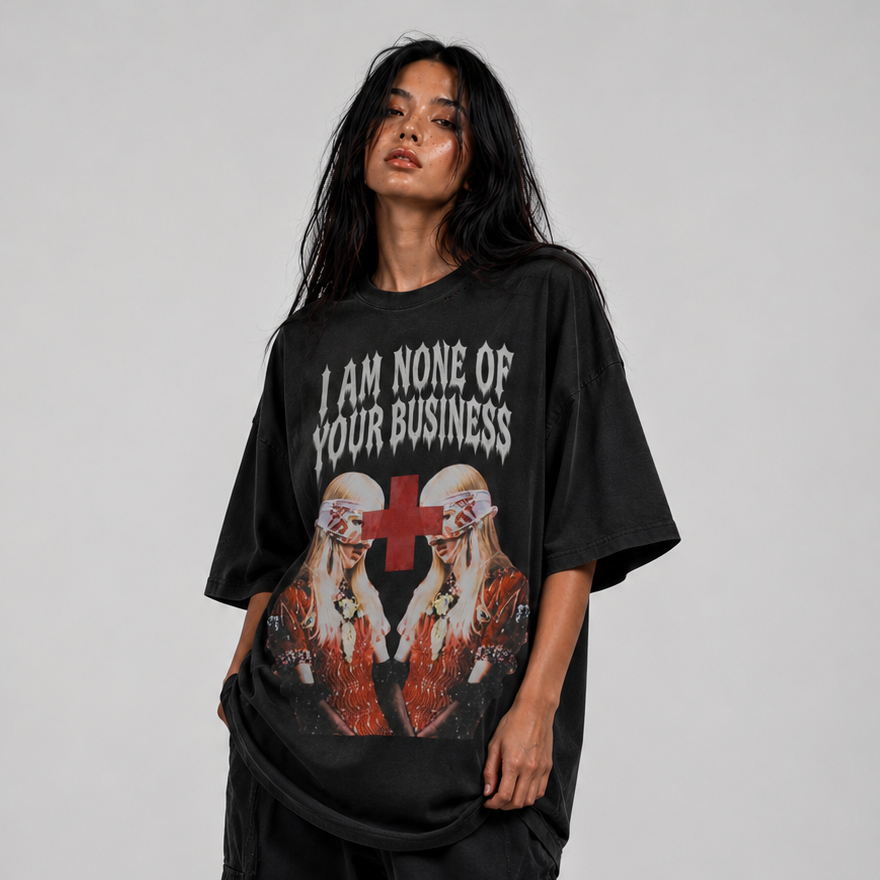 I am non of your buisness blackpink boxy tee