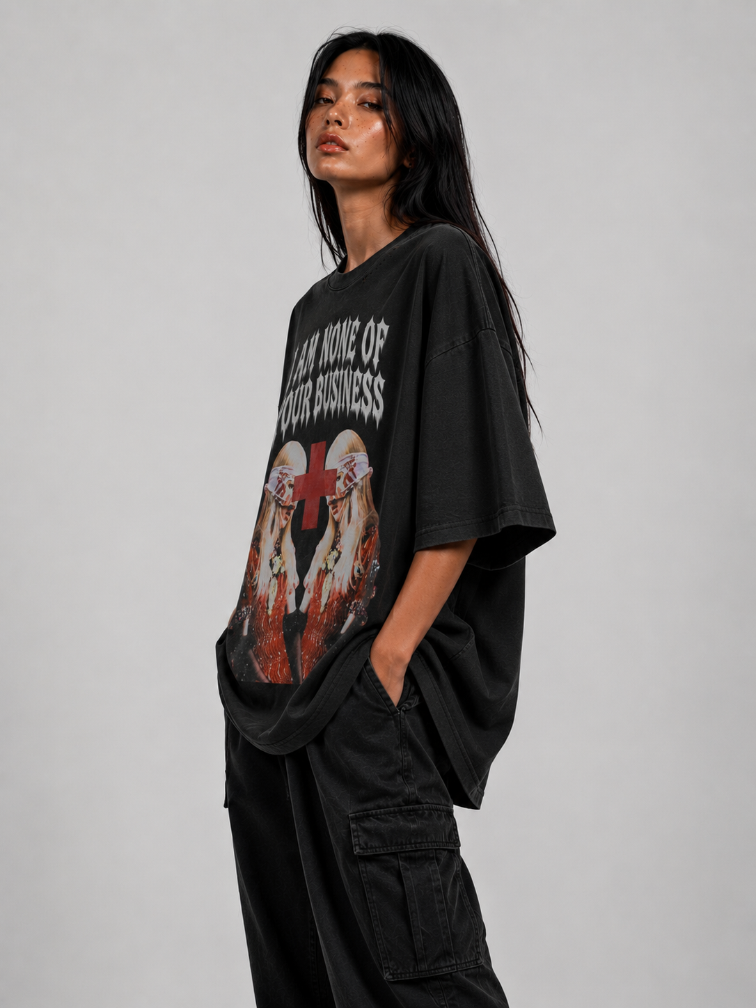 I am non of your buisness blackpink boxy tee