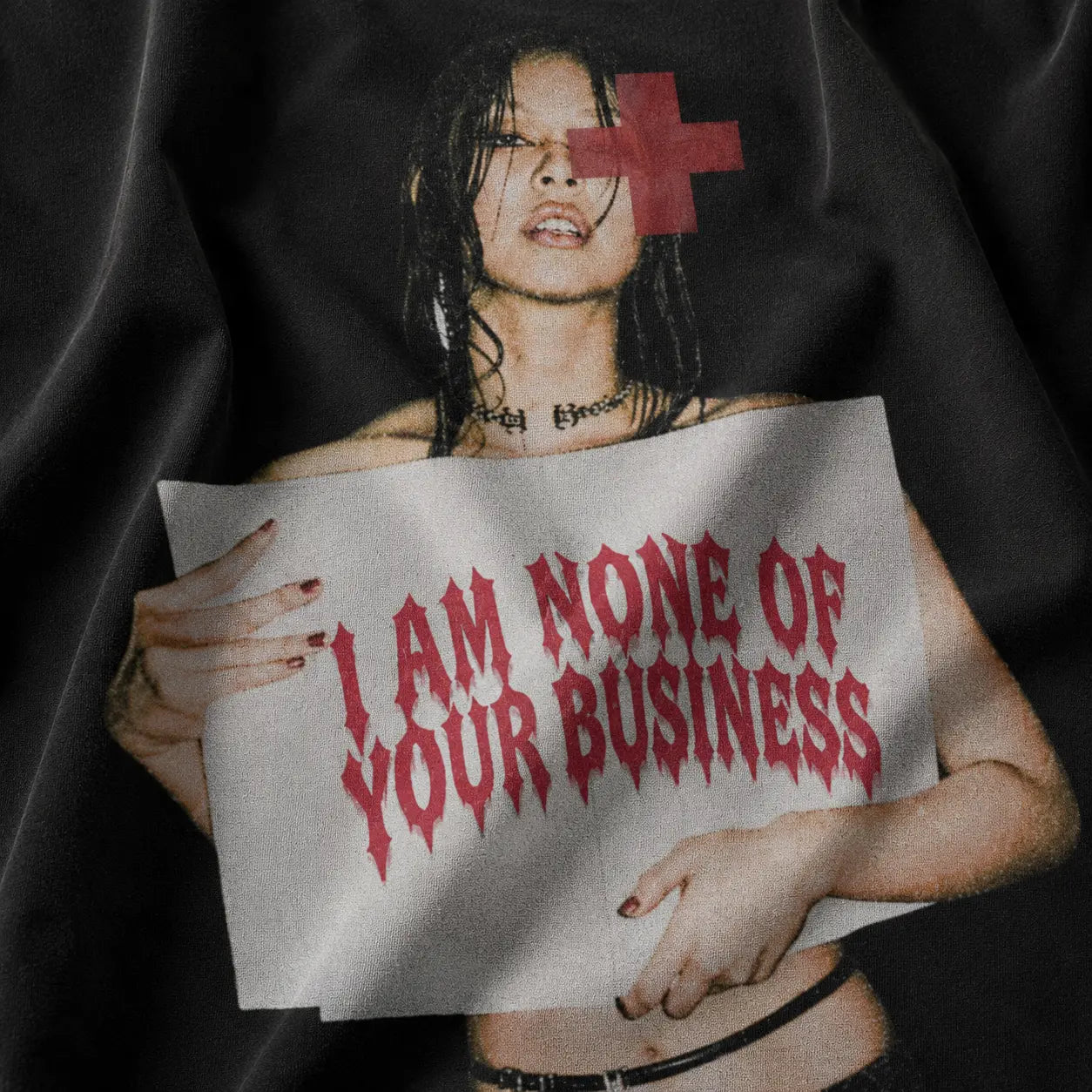 I am non of your buisness blackpink boxy tee PODpartner