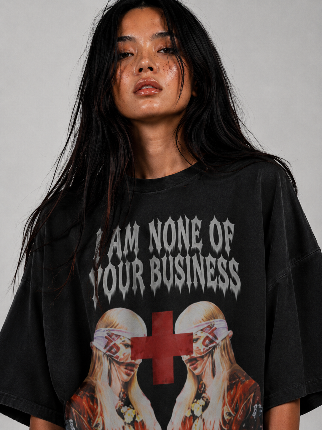 I am non of your buisness blackpink boxy tee