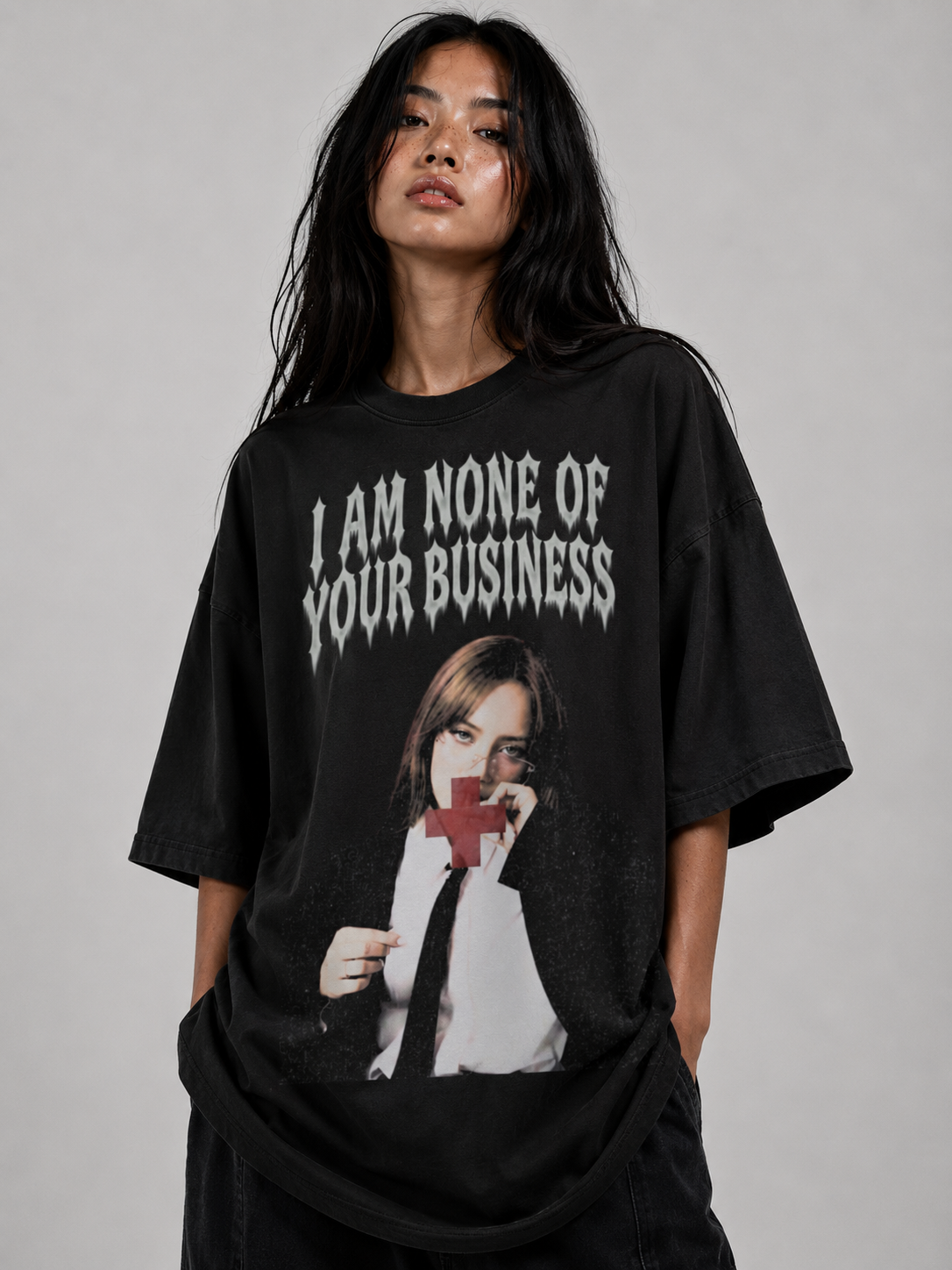 I am non of your buisness blackpink boxy tee