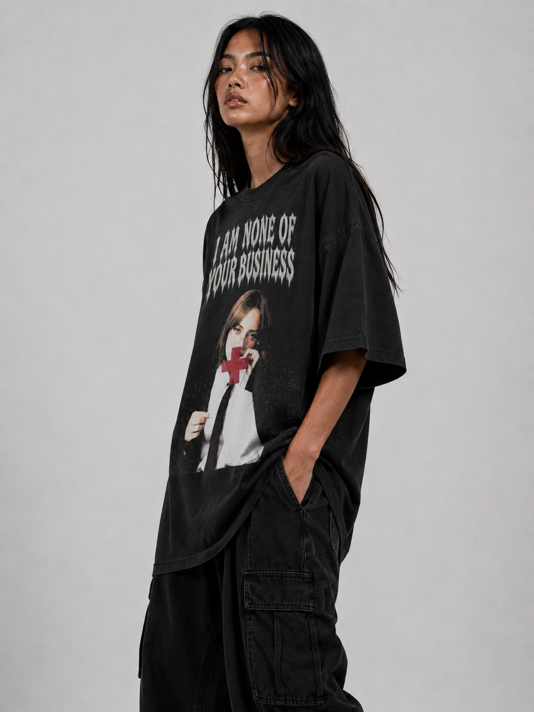 I am non of your buisness blackpink boxy tee