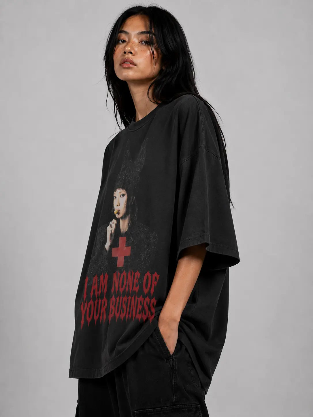 I am non of your buisness blackpink boxy tee PODpartner