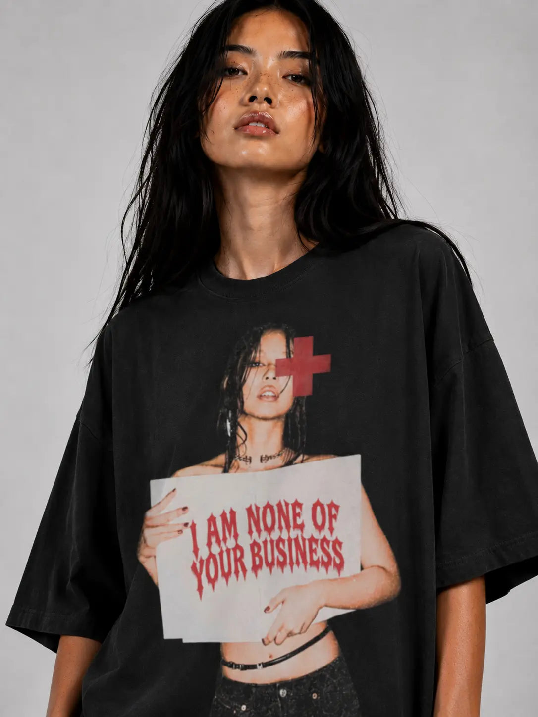 I am non of your buisness blackpink boxy tee PODpartner