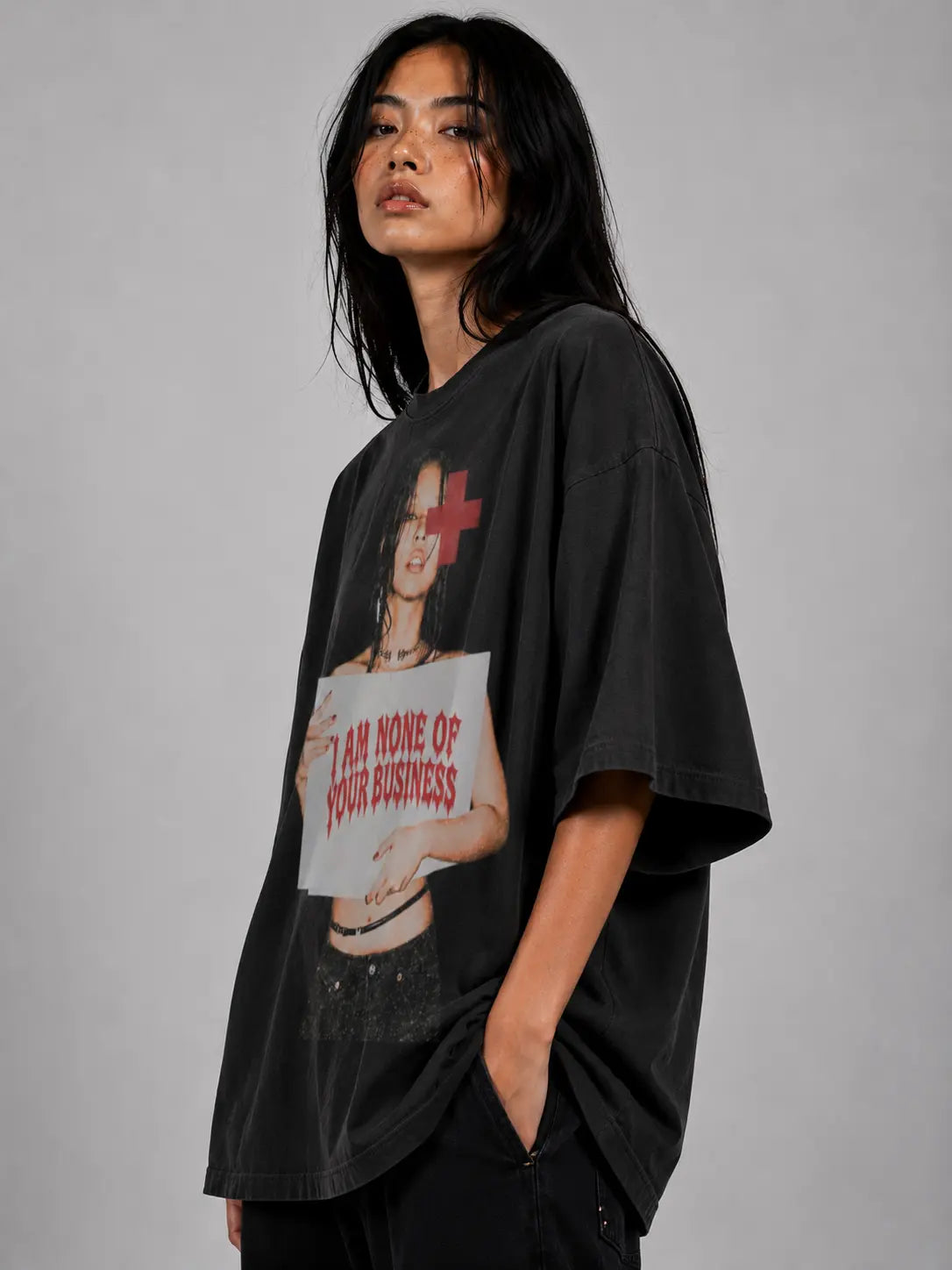 I am non of your buisness blackpink boxy tee PODpartner