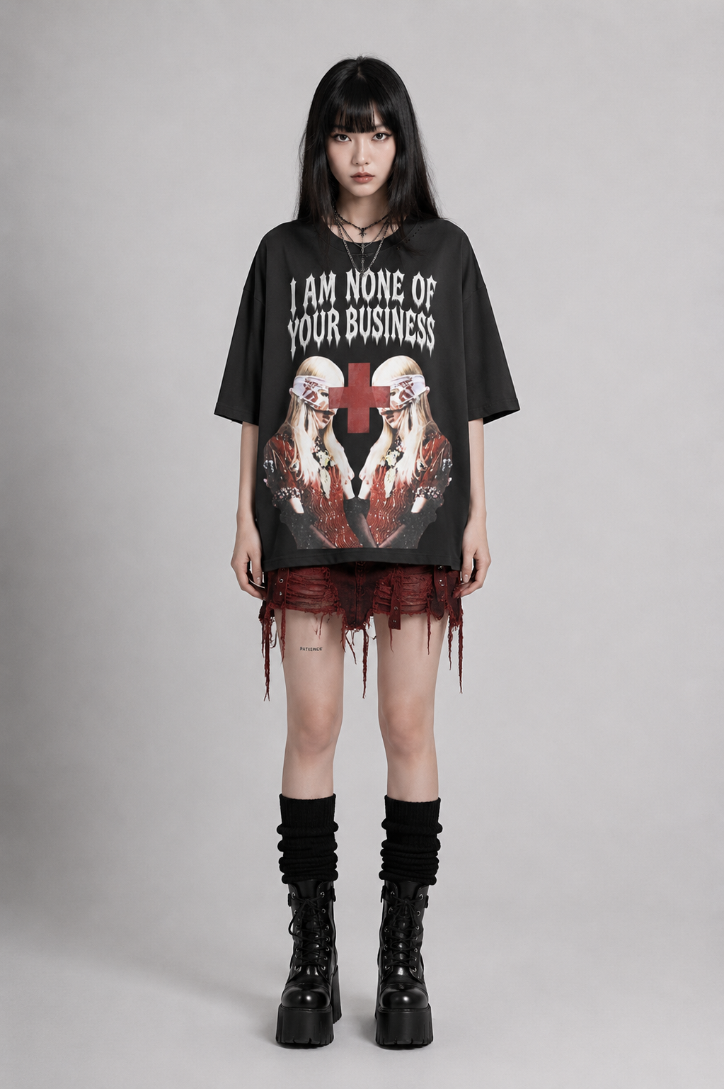 I am non of your buisness blackpink boxy tee