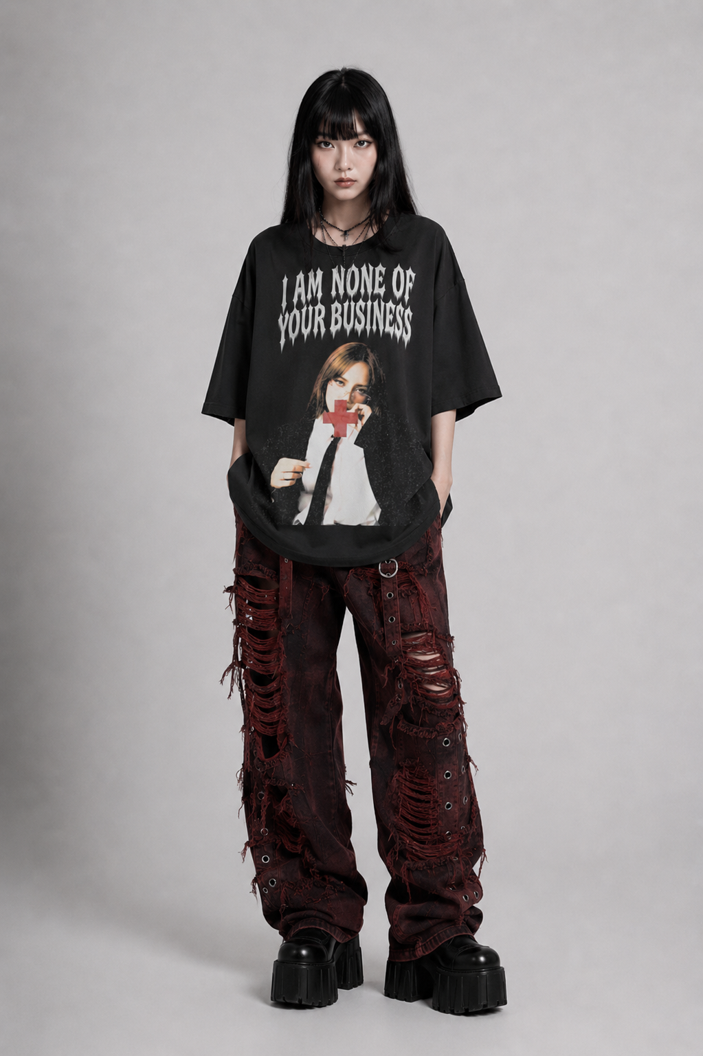 I am non of your buisness blackpink boxy tee