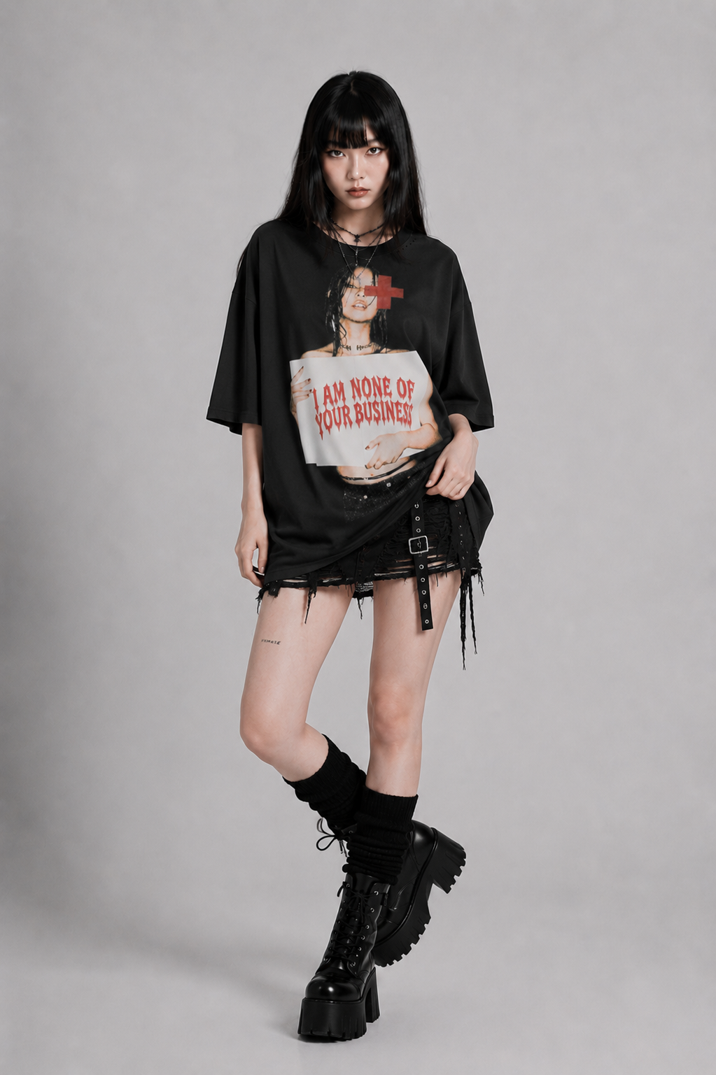 I am non of your buisness blackpink boxy tee