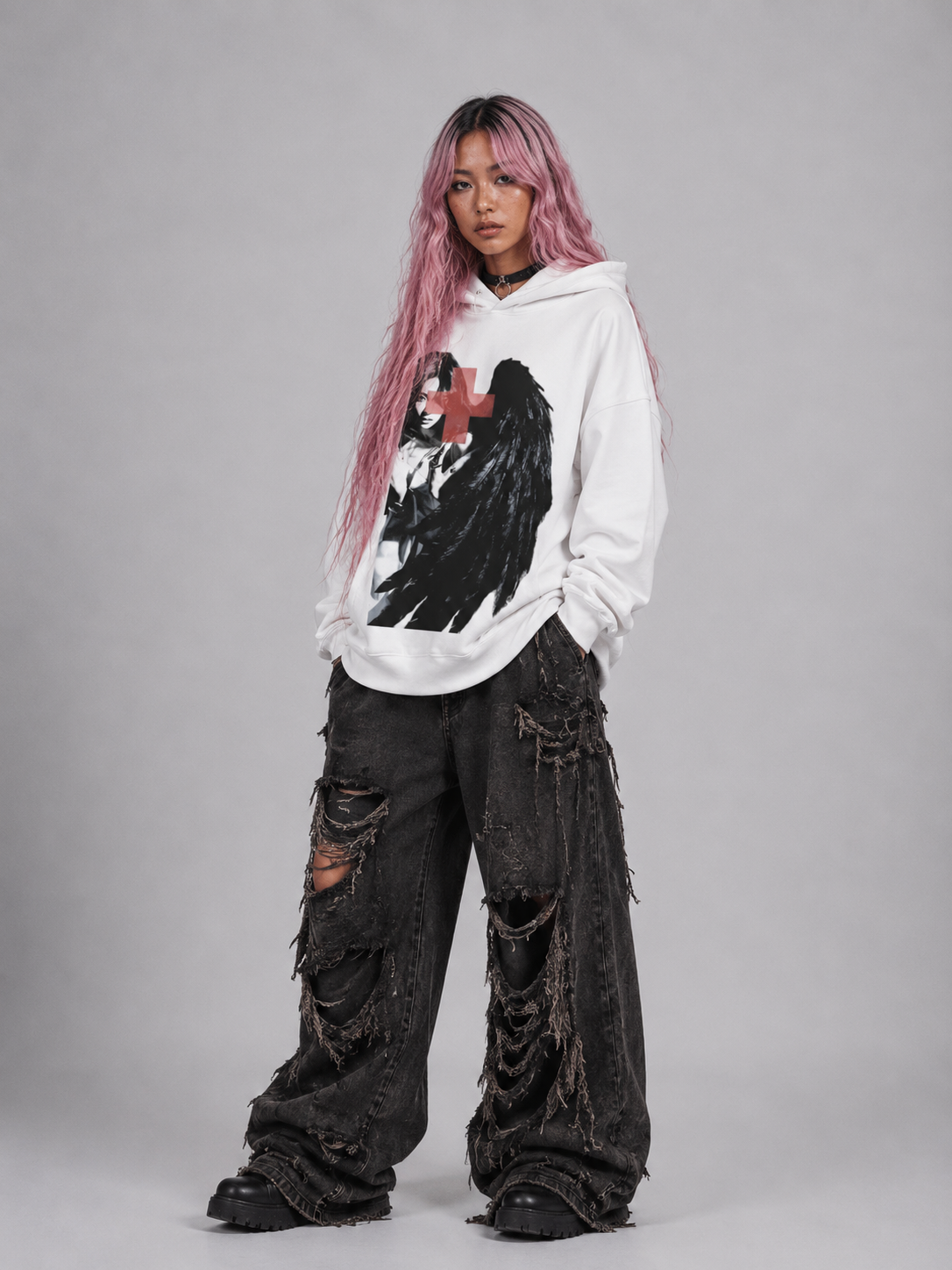 Aespa WDA boxy hoodie