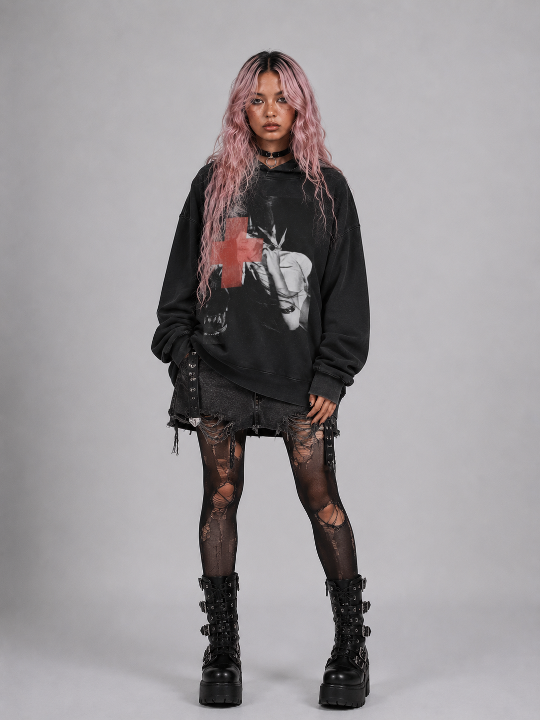 Aespa WDA boxy hoodie