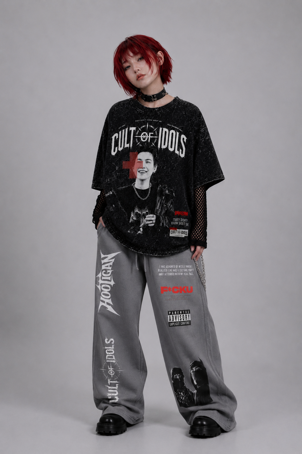 Vintage Washed Waist Pants