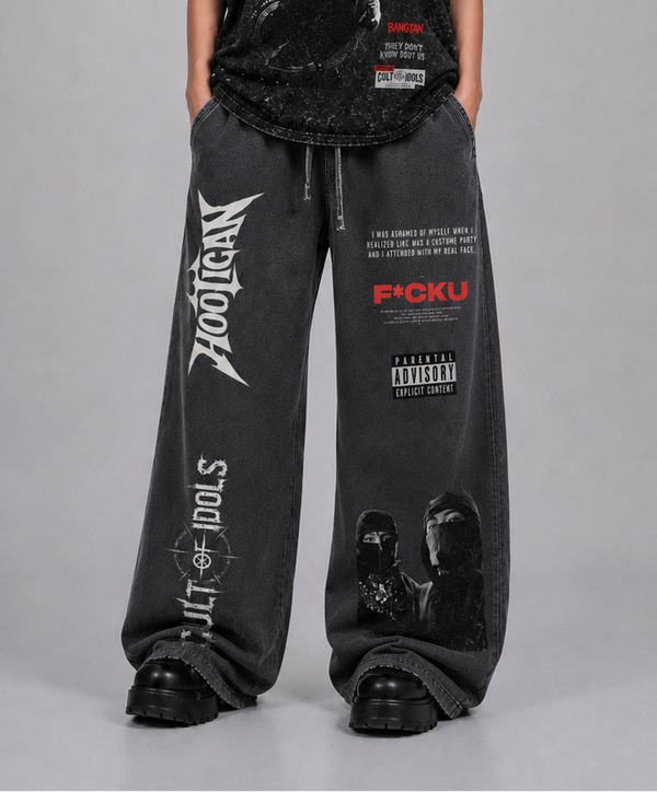 Vintage Washed Waist Pants