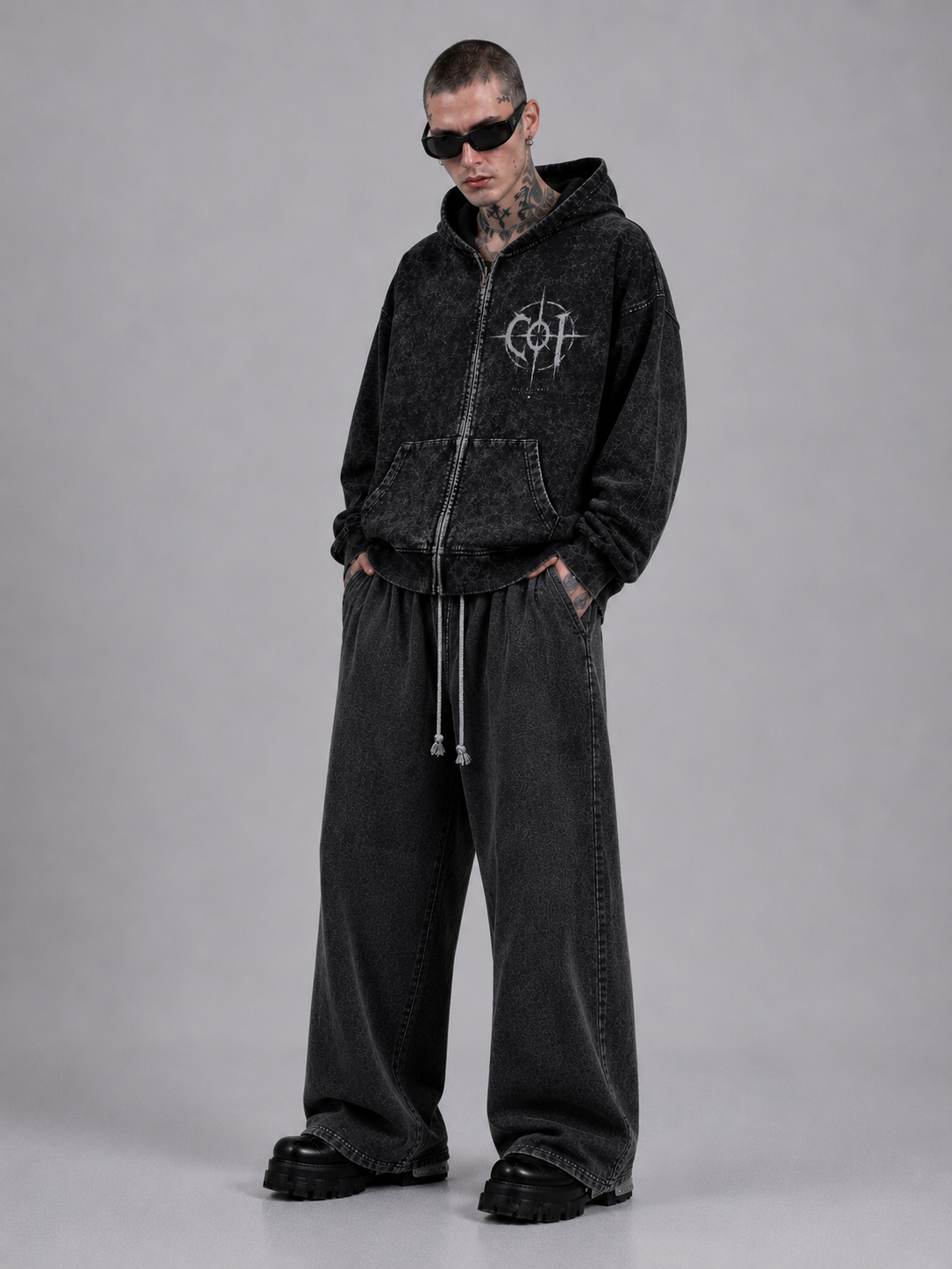 COI BTS washed zipper