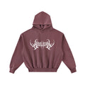 Hooligan Oversized Cropped Washed Hoodie
